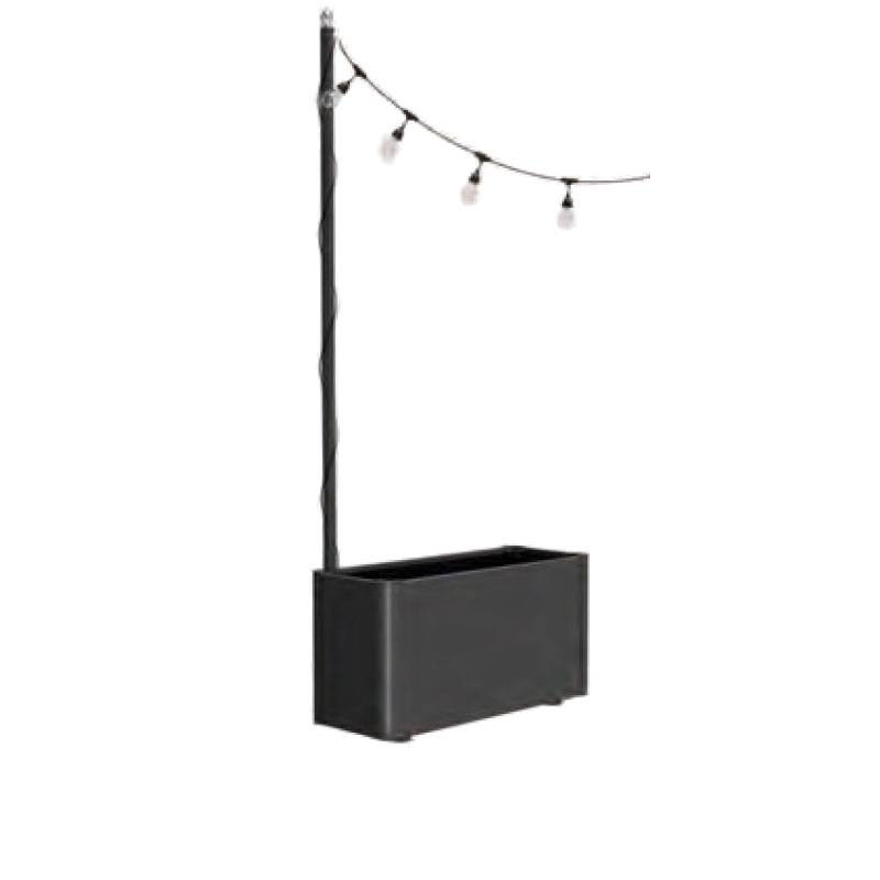 Tuuci MAINLAND niedriges Pflanzgefäß mit Lichtmast