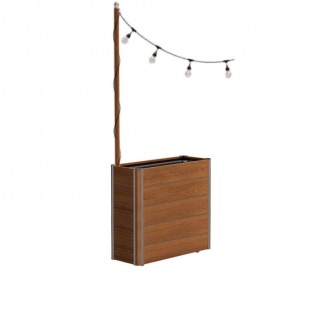 Tuuci HIGHLAND hohes Pflanzgefäß mit Lichtmast