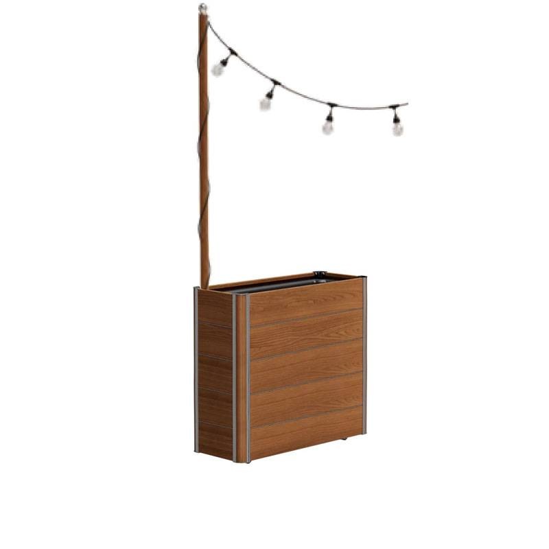 Tuuci HIGHLAND hohes Pflanzgefäß mit Lichtmast